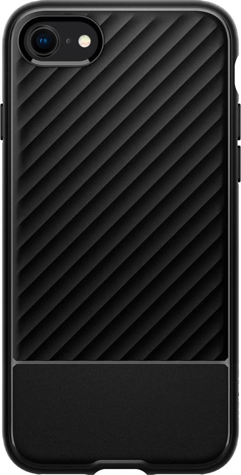 Dėklas Spigen Core Armor, juodas - iPhone SE/8/7