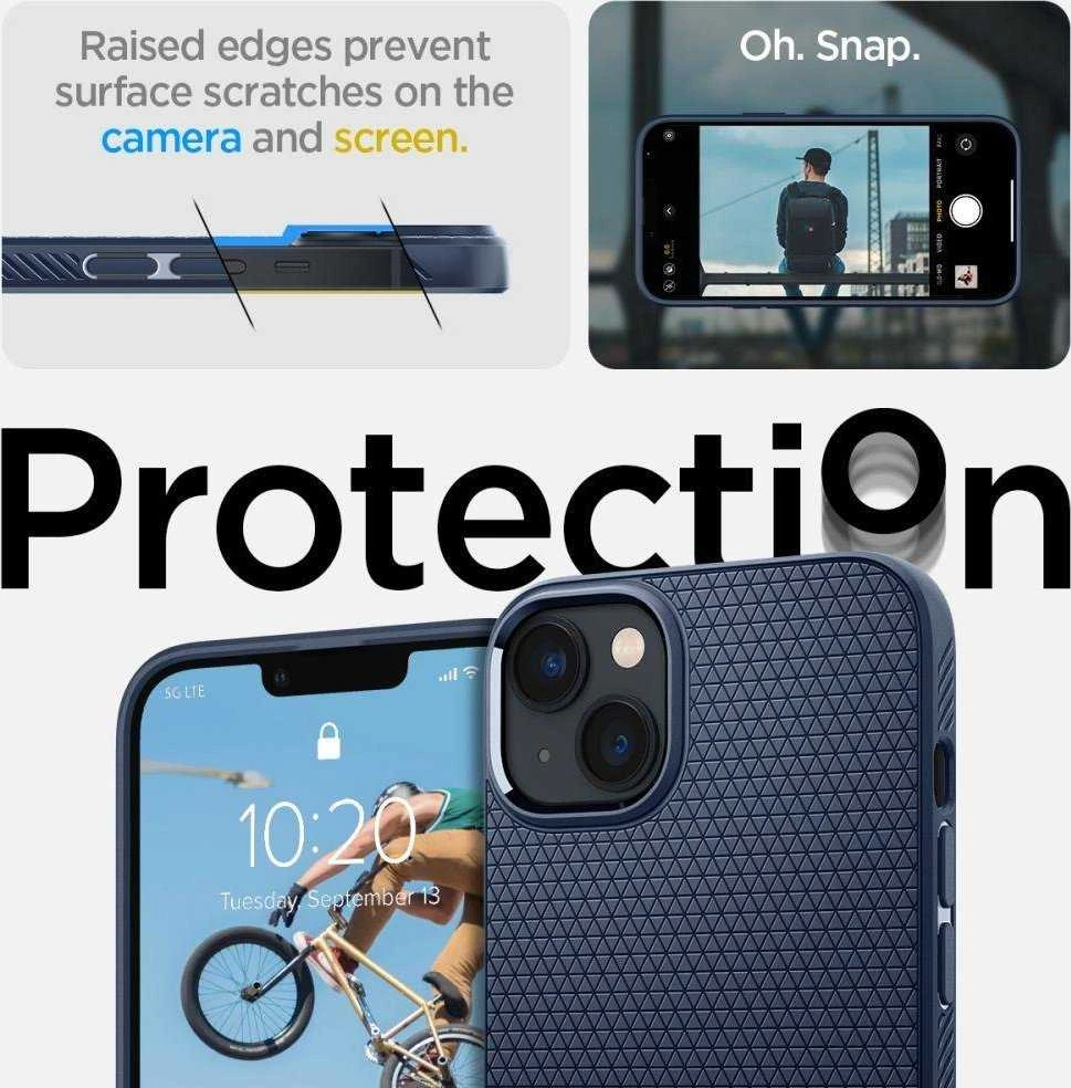 Spigen Liquid Air Apple iPhone 14 Plus dėklas telefonui mėlynos spalvos