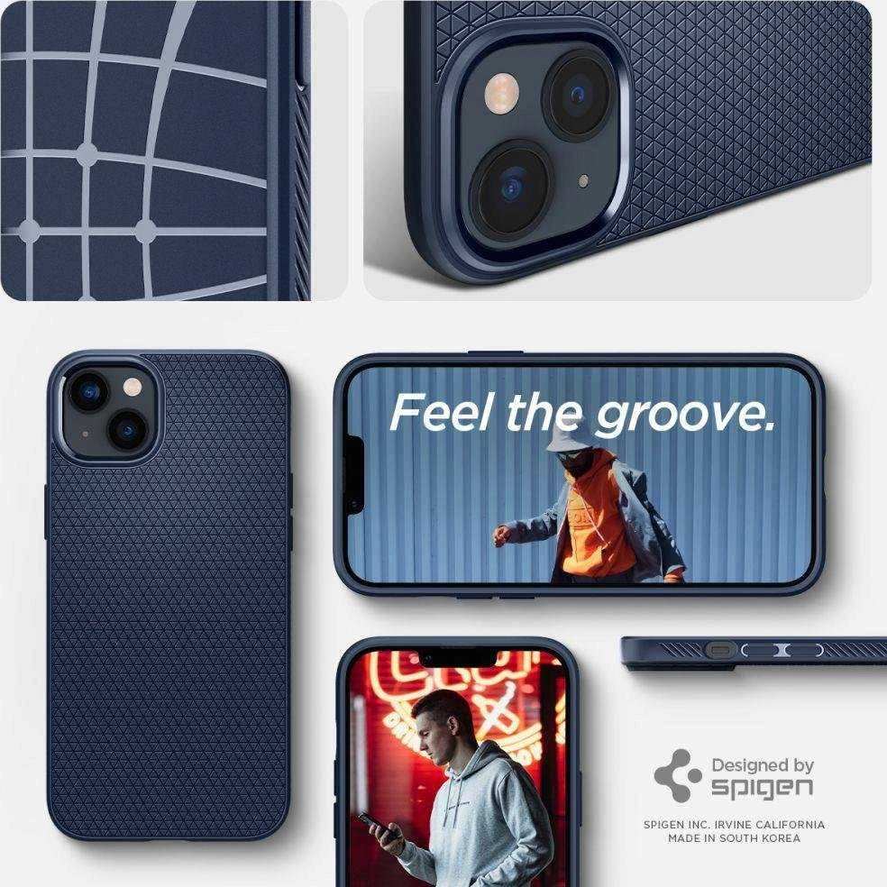 Spigen Liquid Air Apple iPhone 14 Plus dėklas telefonui mėlynos spalvos