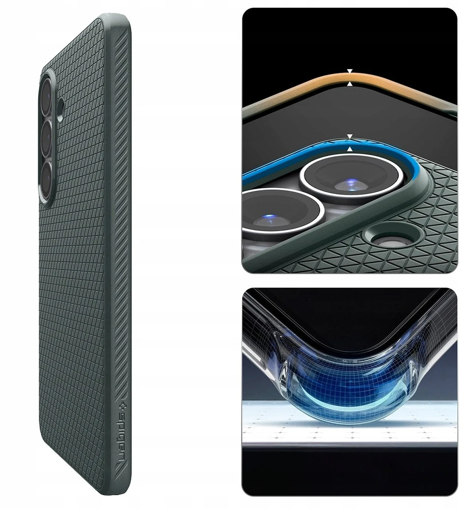 Spigen Liquid Air Mag MagSafe dėklas skirtas Samsung Galaxy S26+ – žalios spalvos