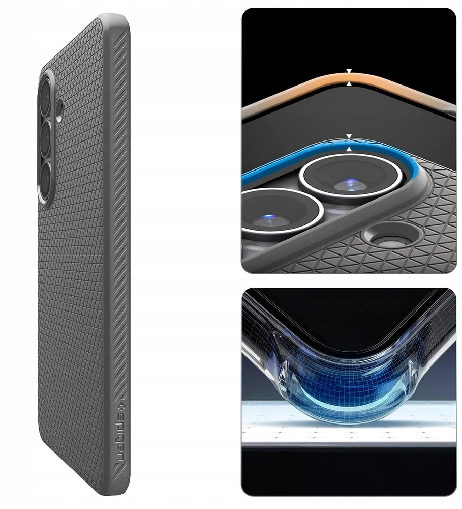 Spigen Liquid Air Mag MagSafe dėklas skirtas Samsung Galaxy S26 – pilkos spalvos