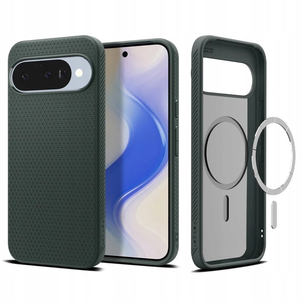 Spigen Liquid Air dėklas skirtas Google Pixel 10 / 10 Pro – žalios spalvos