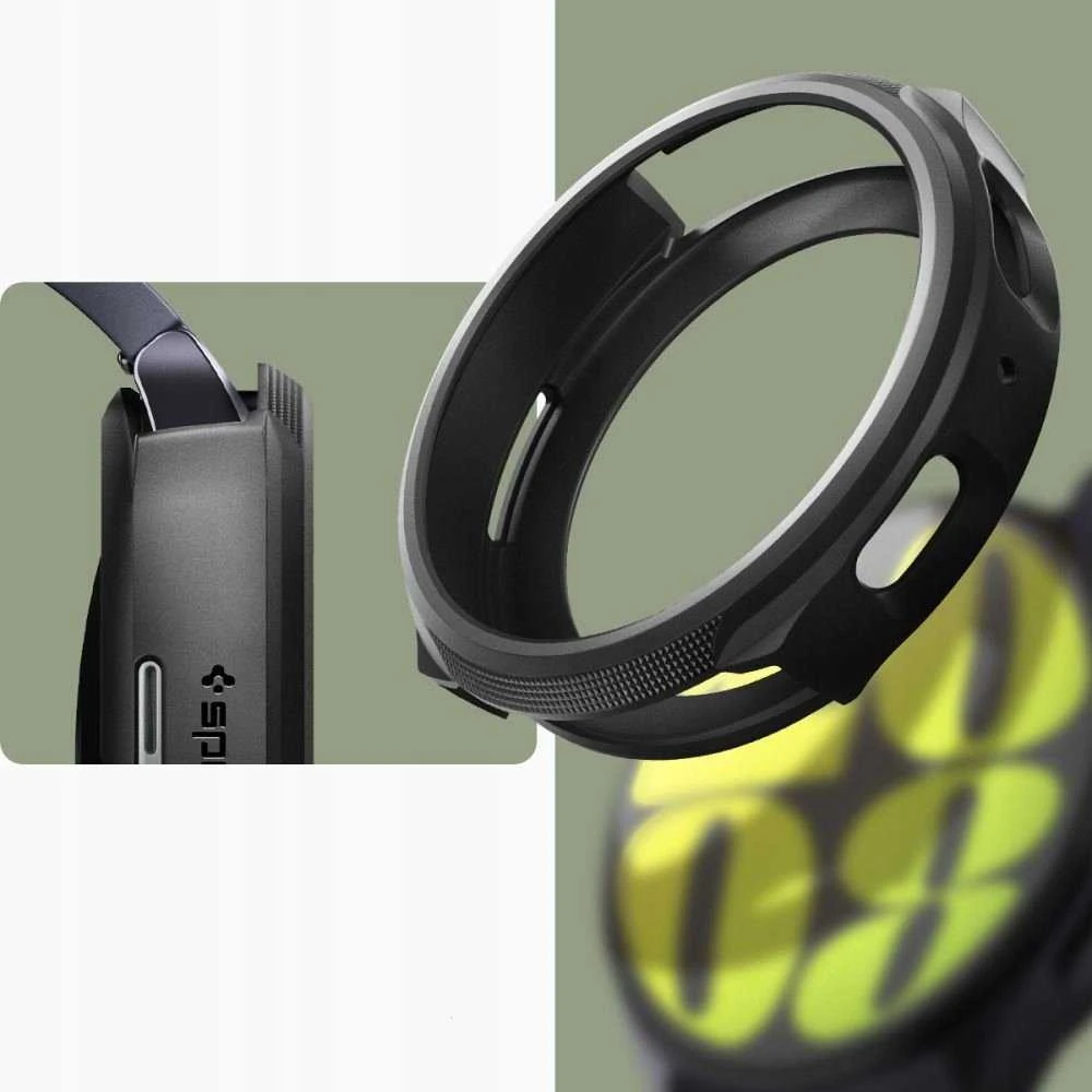 „Spigen Liquid Air®“ dėklas, skirtas „Samsung Galaxy Watch 7“ (44 mm) (matinis juodas)