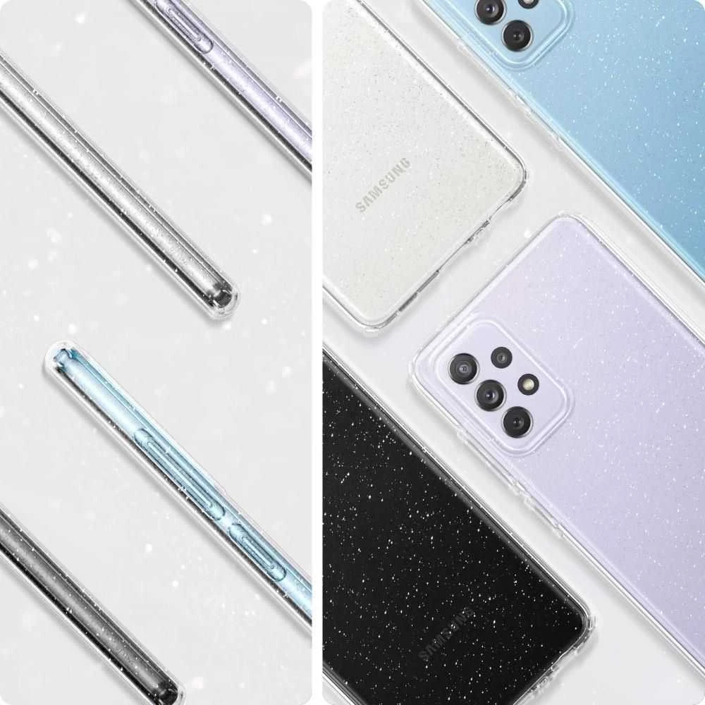 Dėklas „Spigen“ skystųjų kristalų blizgučiai „Samsung Galaxy A725 A 72 Clear ACS02326“