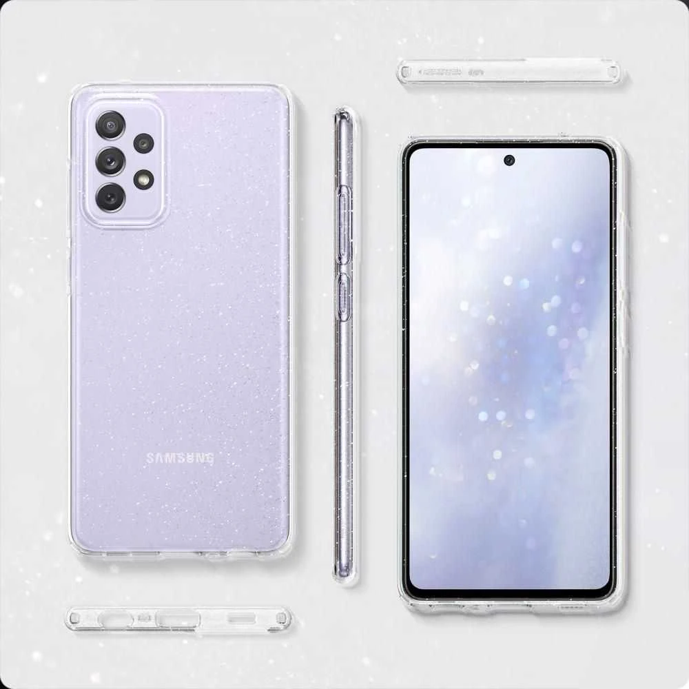 Dėklas „Spigen“ skystųjų kristalų blizgučiai „Samsung Galaxy A725 A 72 Clear ACS02326“