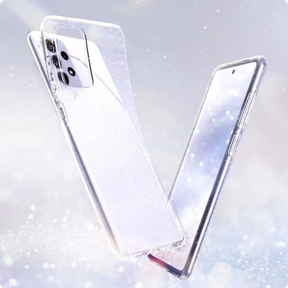 Dėklas „Spigen“ skystųjų kristalų blizgučiai „Samsung Galaxy A725 A 72 Clear ACS02326“