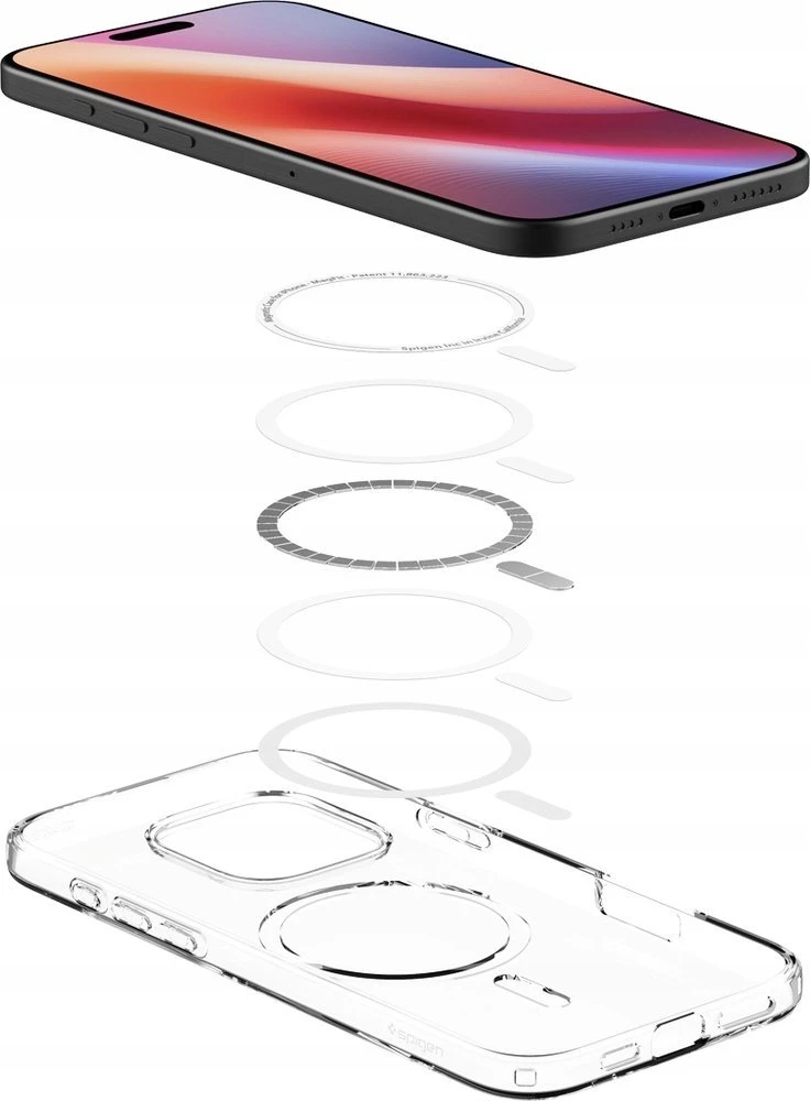 SPIGEN LIQUID CRYSTAL MAG MAGSAFE Apple iPhone 16 Pro dėklas telefonui skaidrus