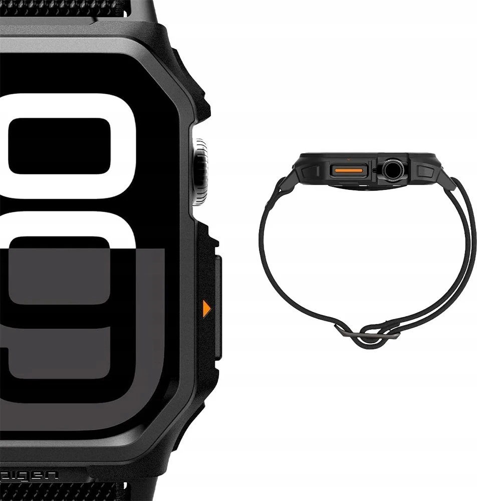 Apple Watch 10 (42mm) Spigen Lite Fit ”Pro” Matte juodas