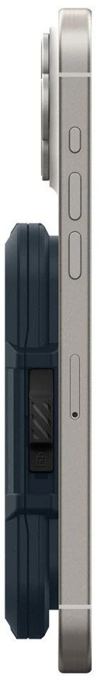 „Spigen Lock Fit MagSafe“ kortelių dėklas – tamsiai mėlynas
