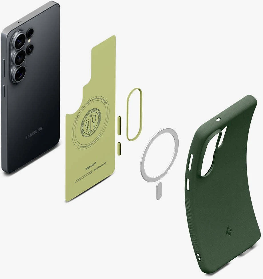 Spigen Nano POP MAG MagSafe dėklas Samsung Galaxy S26 Ultra Avo Žalias