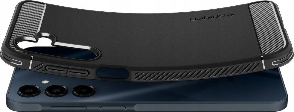 Samsung Galaxy A16 Spigen Rugged Armor Matte Matte dėklas telefonui juodos spalvos