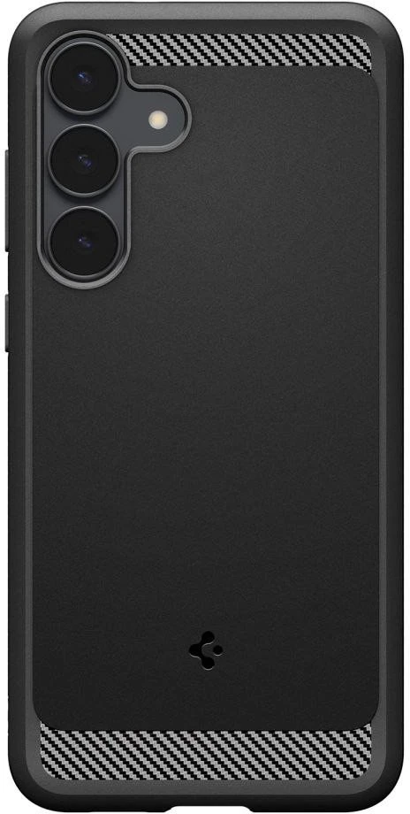 Dėklas „SPIGEN RUGGED ARMOR GALAXY S25 FE“ MATINĖ JUODA