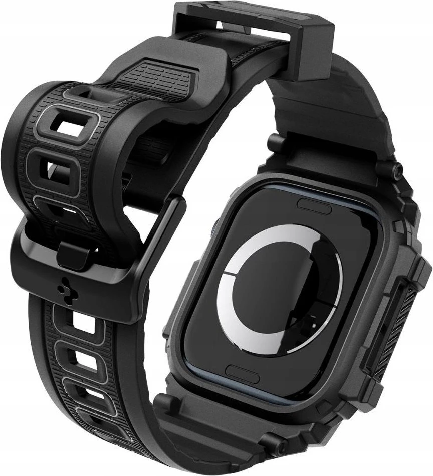 Apyrankė Apple Watch 10 (46mm) Spigen Rugged Armor ”Pro” Matte juodos spalvos