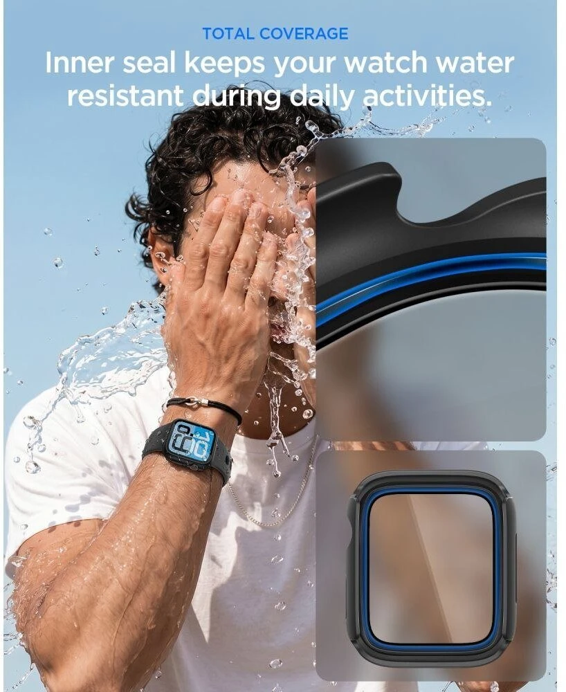 SPIGEN THIN FIT 360 WATCH 4 / 5 / 6 / SE 1 / 2 / 3 (44 MM) Juodas