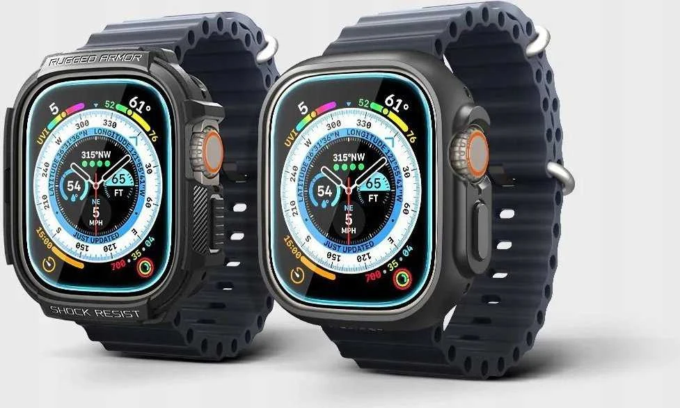 Apsauginis stiklas Spigen GLAS.TR „EZ Fit” 2-pack Apple Watch ULTRA (49 mm) skaidrus