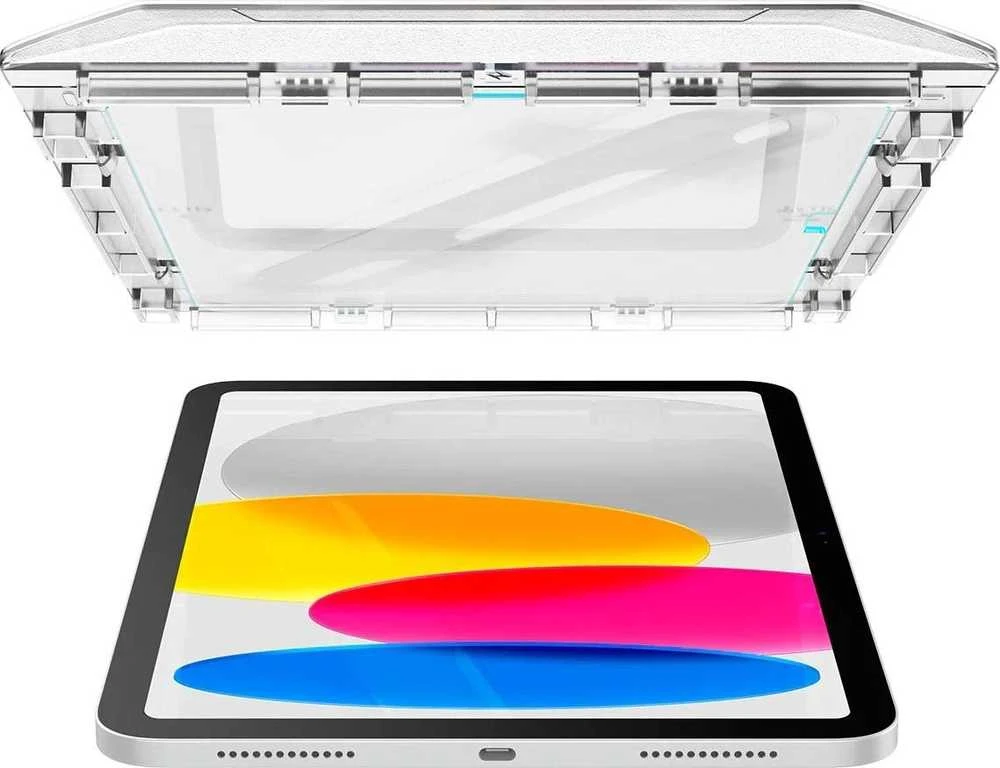 Apsauginis stiklas Spigen GLAS.TR „EZ FIT” Apple iPad 10.9” 10 / 2022 / 11” 11 / 2025 CLEAR