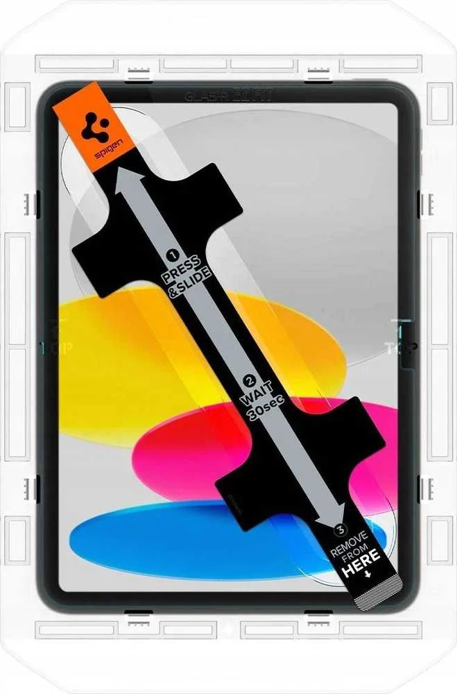 Apsauginis stiklas Spigen GLAS.TR „EZ FIT” Apple iPad 10.9” 10 / 2022 / 11” 11 / 2025 CLEAR
