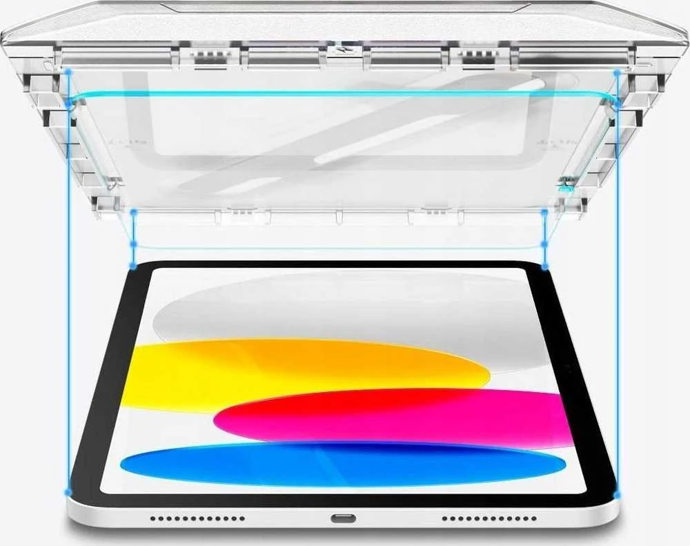Apsauginis stiklas Spigen GLAS.TR „EZ FIT” Apple iPad 10.9” 10 / 2022 / 11” 11 / 2025 CLEAR