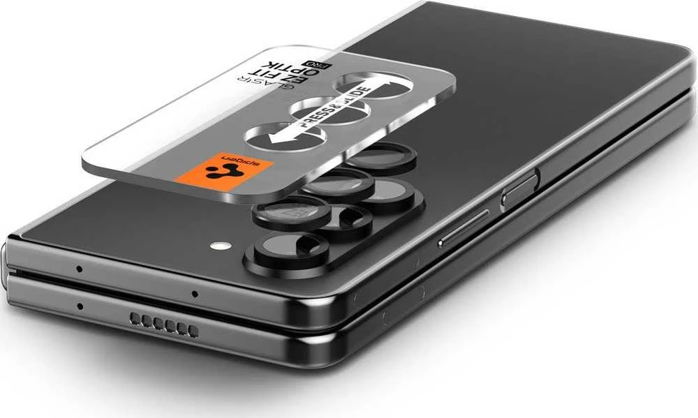 Spigen Glass tR EZ Fit Optik Pro 2 Pack, juodas - Samsung Galaxy Z Fold5