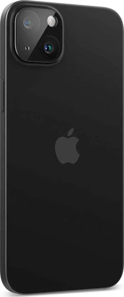 Spigen Glass tR Optik 2 vnt., juodos spalvos - iPhone 15/15 Plus/14/14 Plus