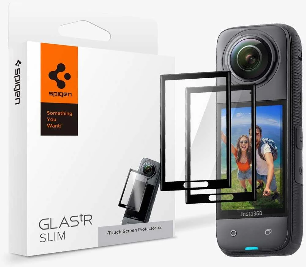 Spigen Stiklas tR SLIM S2P, juodas - Insta 360 X4