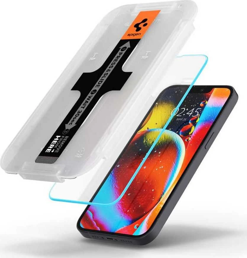 Apsauginis stiklas Spigen GLAS.TR "EZ FIT" Apple iPhone 13 / 13 Pro / 14