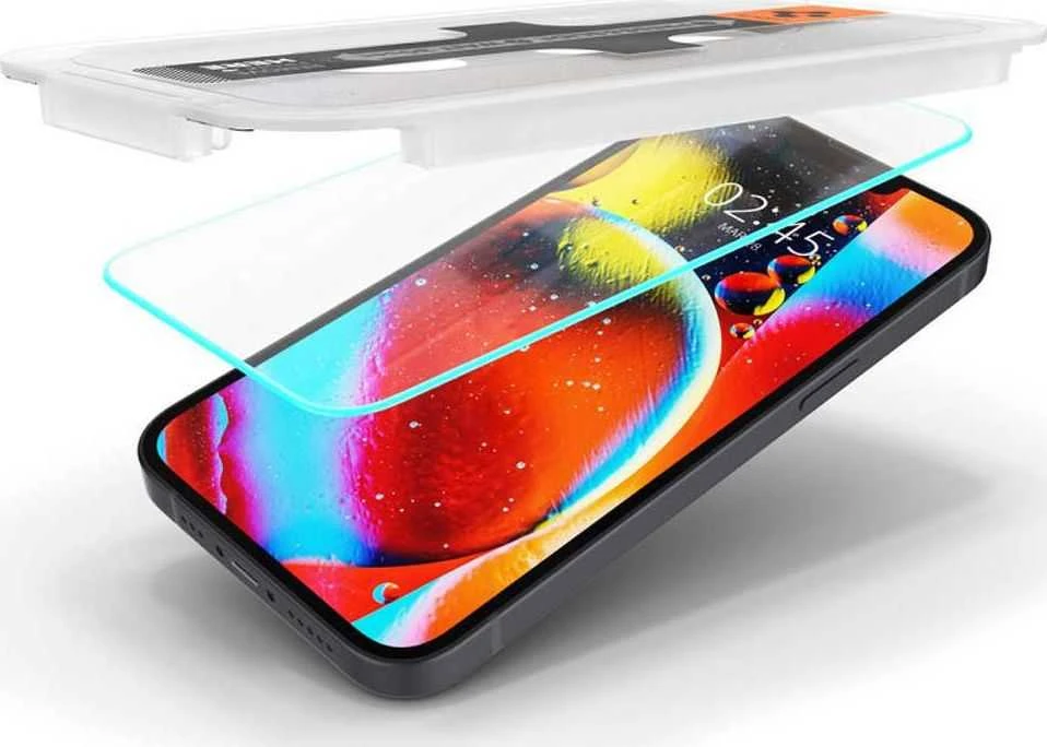 Apsauginis stiklas Spigen GLAS.TR "EZ FIT" Apple iPhone 13 / 13 Pro / 14