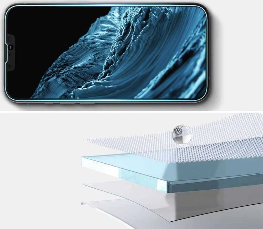 Apsauginis stiklas Spigen GLAS.TR "EZ FIT" Apple iPhone 13 / 13 Pro / 14