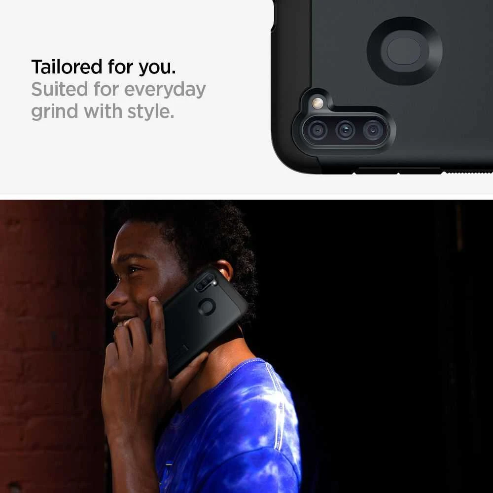 Dėklas Spigen Tough Armor Samsung M115 M11 juodos spalvos ACS00857