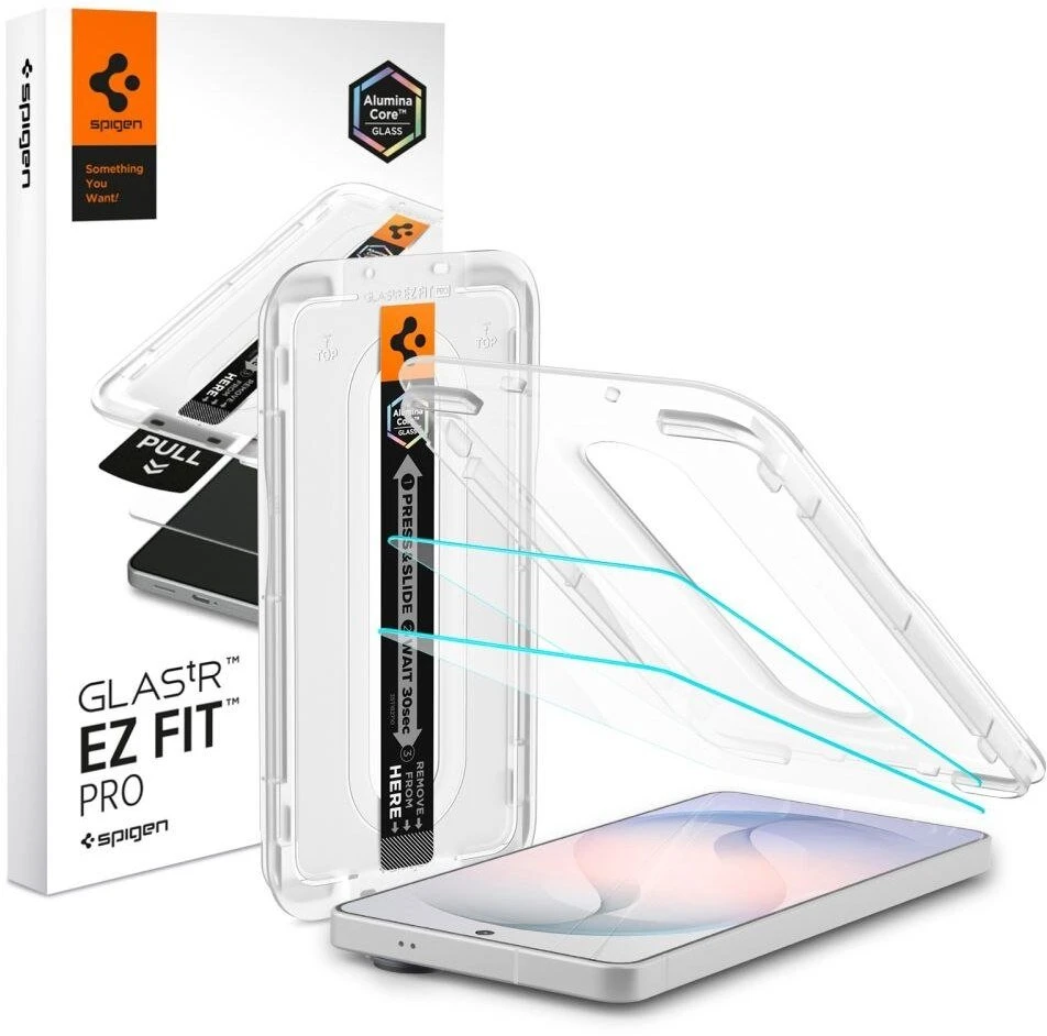 Apsauginis stiklas Spigen GLAS.TR „EZ FIT PRO AC” ANTI REFLECTION 2-pack Samsung Galaxy S26 Clear