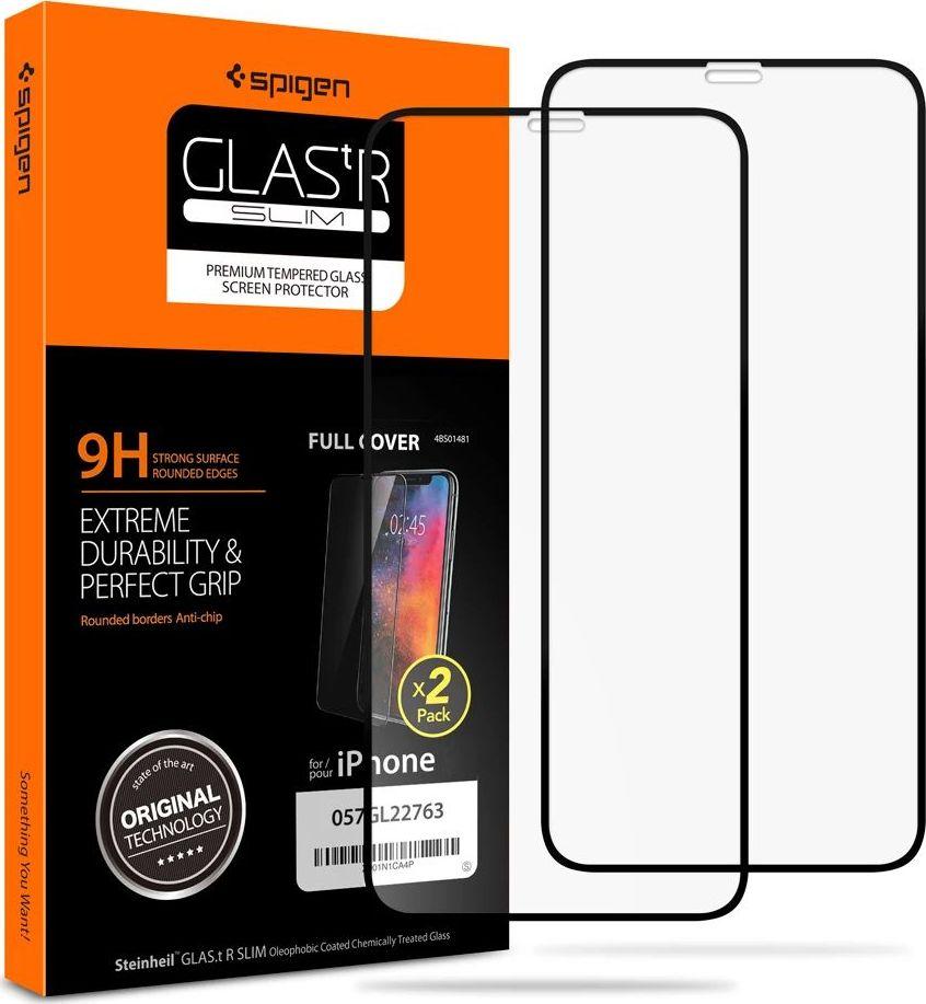 Spigen GRŪDINTAS STIKLAS GLASS FC 2 PACK IPHONE 11 PRO Juodas | Varle.lt