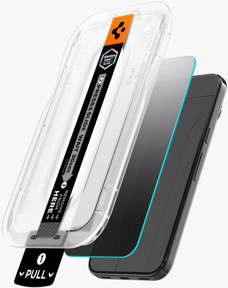 PRIVATUMĄ UŽTIKRINANTIS STIKLAS Spigen GLAS.TR EZ FIT PRO AC 2-PACK GOOGLE PIXEL 9 PRO XL / 10 PRO XL / 11 PRO XL PRIVACY