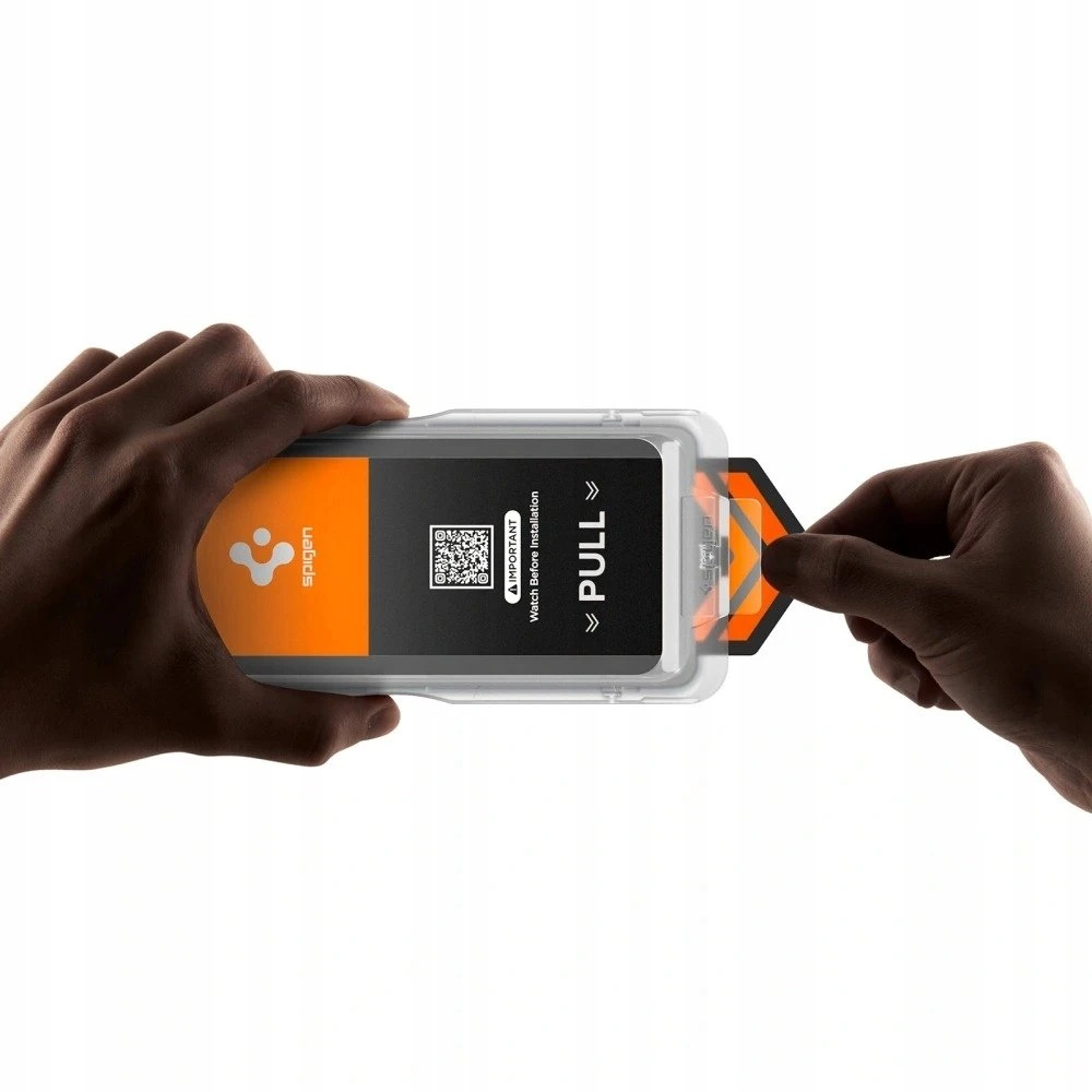 „Spigen Glass tR EZ Fit Pro HD“ (privatumo) 2 vnt., skaidrūs – „Samsung Galaxy S26+“