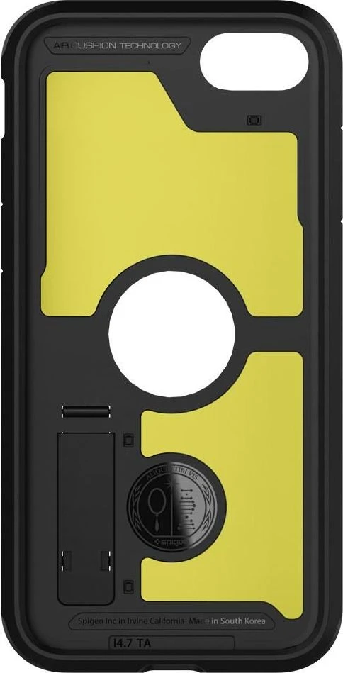 Dėklas Spigen Tough Armor, juodos spalvos – iPhone SE