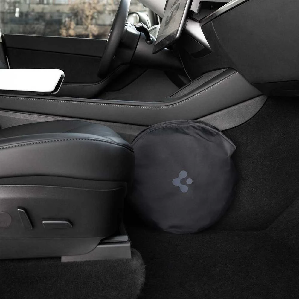 Spigen Tesla automobilio priekinio stiklo saulės skydelis, juodas - Tesla Model X