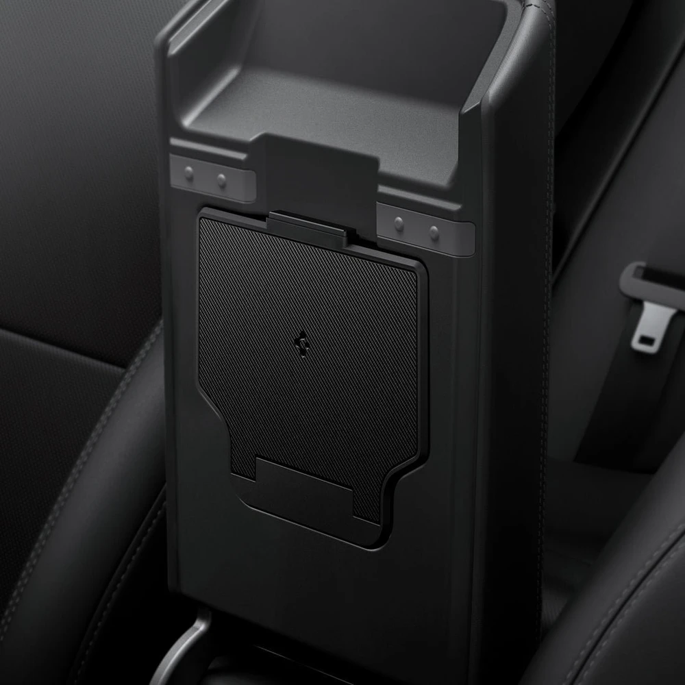 Spigen Tesla centrinės konsolės organizatorius — paslėpta daiktų dėžutė, juodas - Tesla Model 3 2024