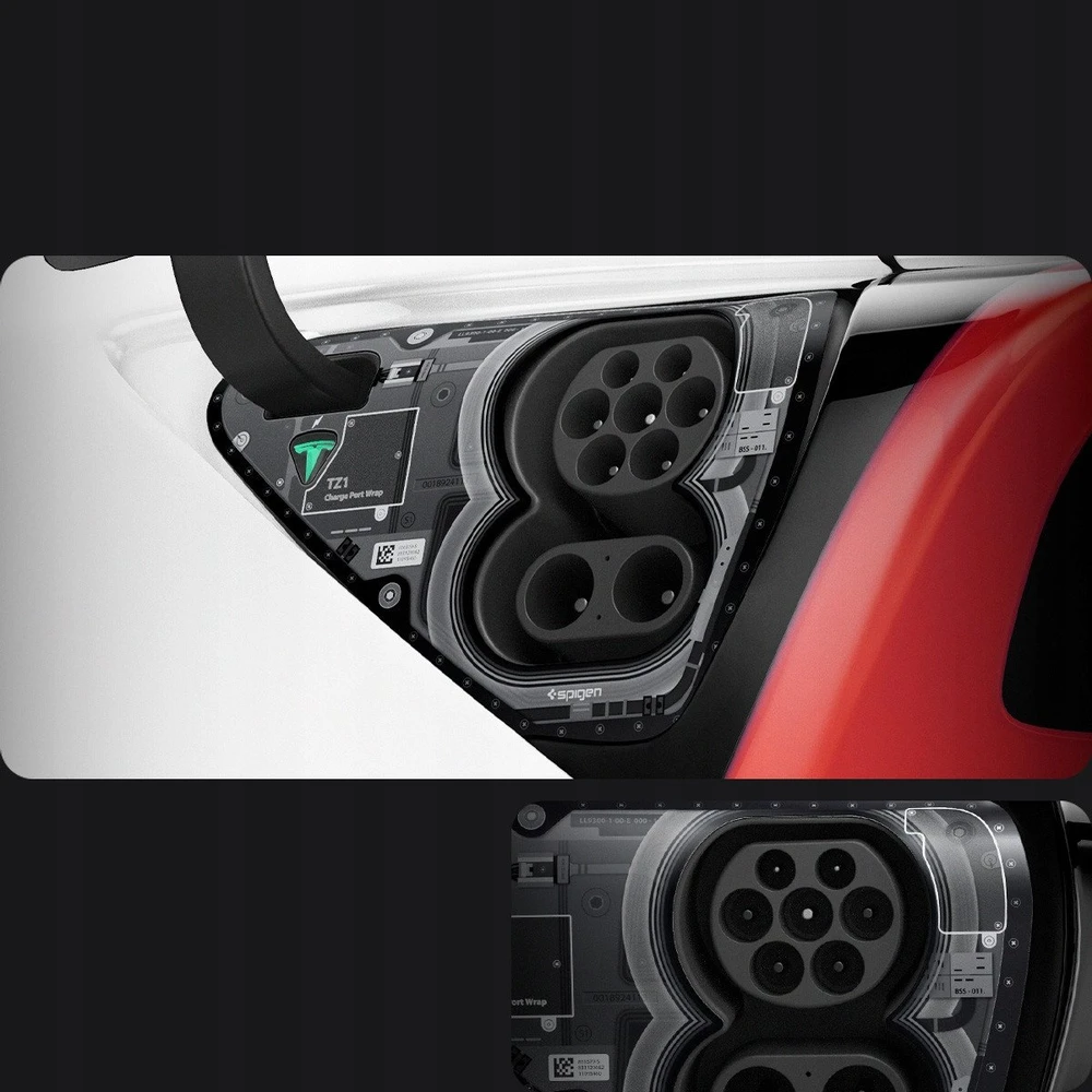 Spigen Tesla įkrovimo lizdo apsauga, zero one - Tesla Model Y/3