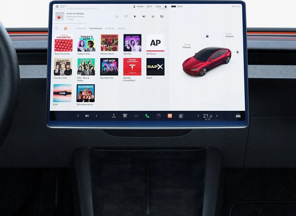 Spigen Tesla EZ Fit antirefleksinė ekrano apsauga, 1 vnt., skaidri - Tesla Model 3 2024