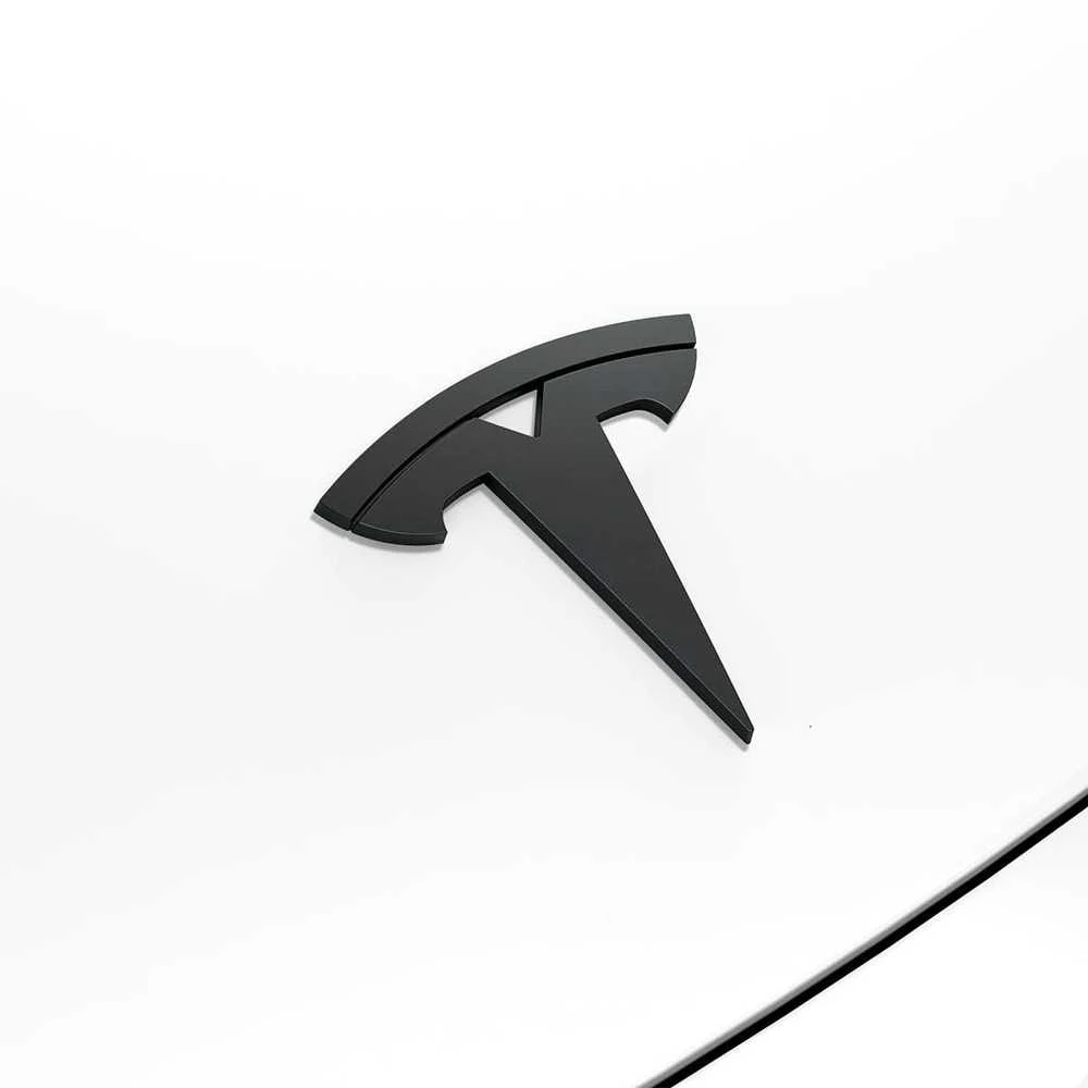 Spigen Tesla priekinės emblemos pilnas dangtelis, juodas - Tesla Model 3 2024