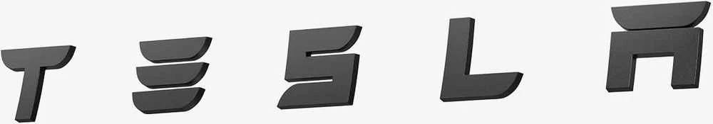 Spigen Tesla galinės emblemos (logotipo) pilnas dangtelis, juodas - Tesla Model 3 2024