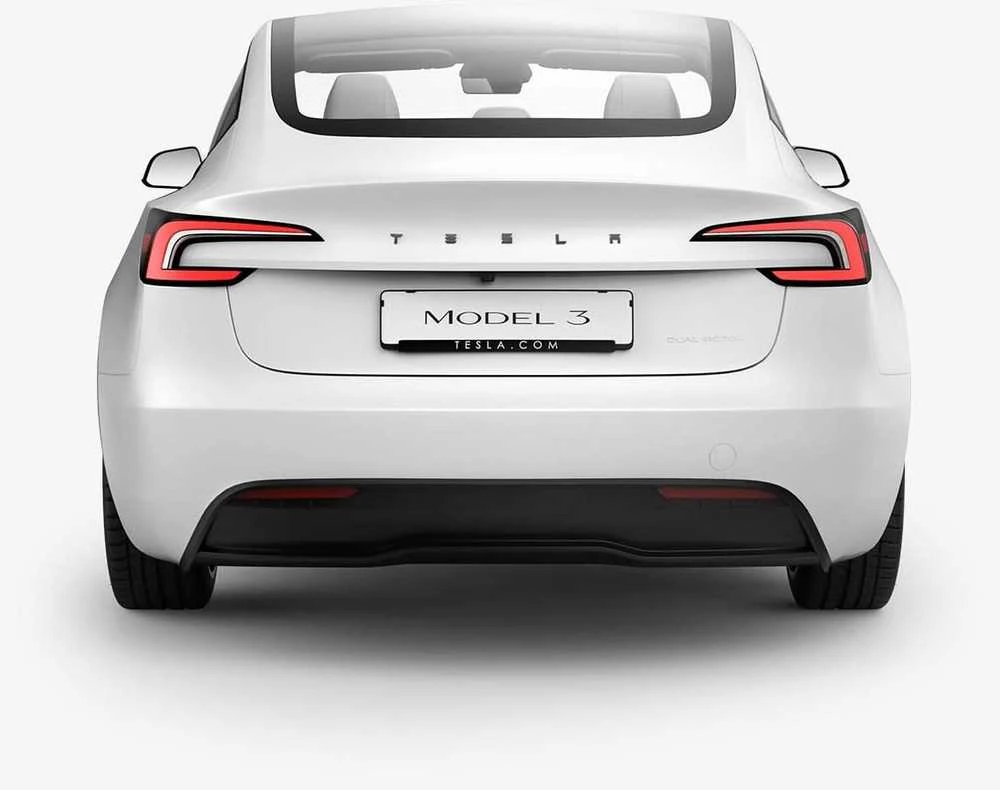 Spigen Tesla galinės emblemos (logotipo) pilnas dangtelis, juodas - Tesla Model 3 2024