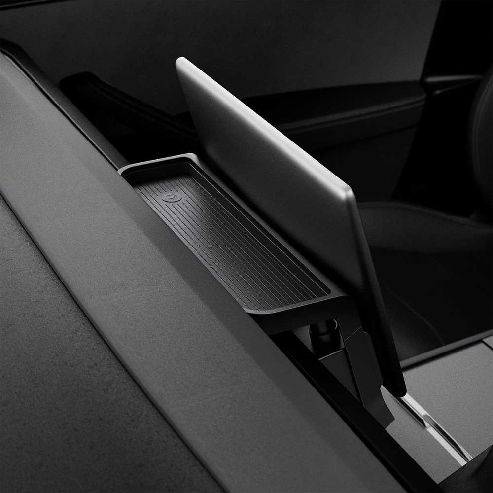 Spigen ekrano apačios laikymo organizatorius, juodas - Tesla Model 3 2024