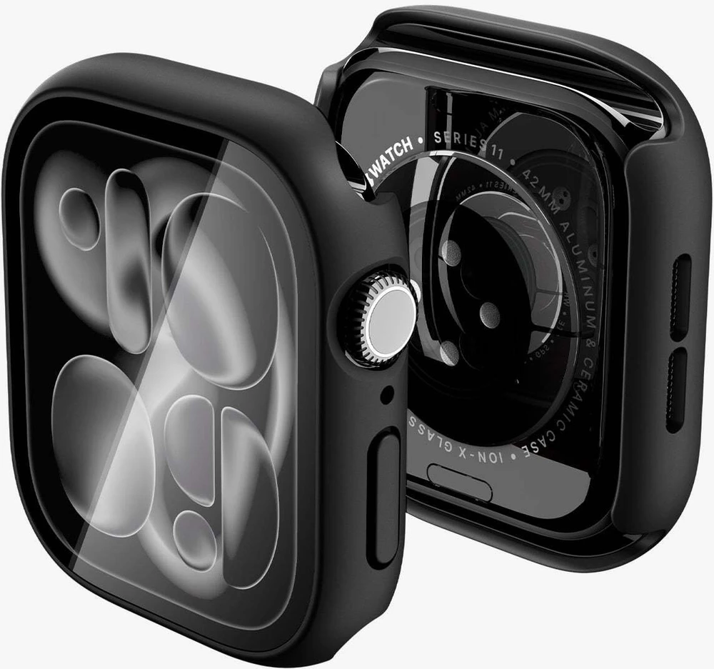Spigen Thin Fit 360 dėklas Apple Watch 42mm – juodas