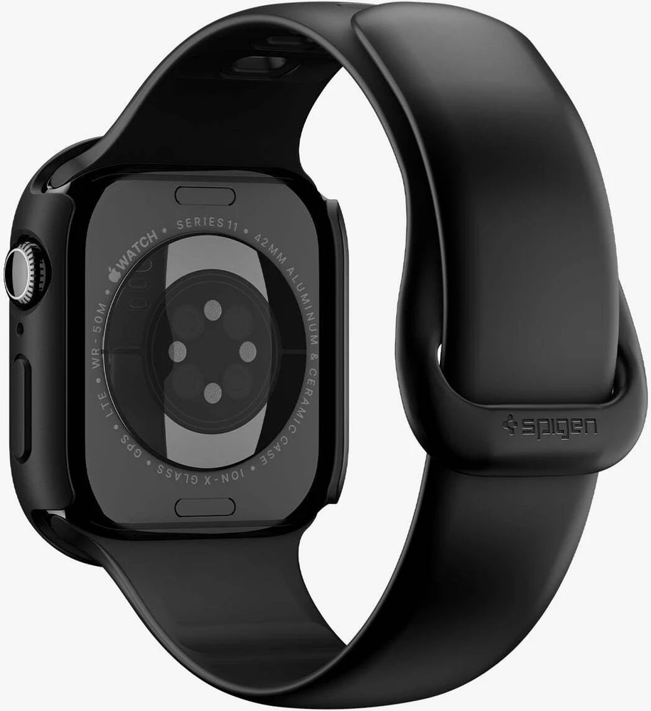 Spigen Thin Fit 360 dėklas Apple Watch 42mm – juodas
