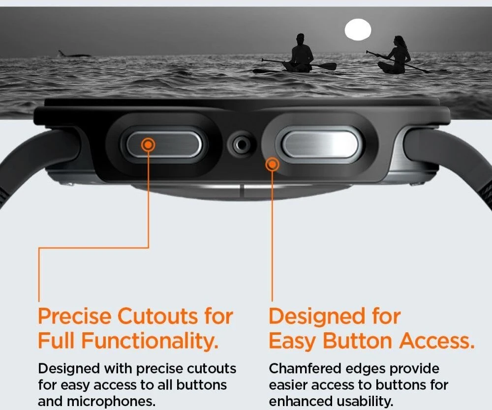 SPIGEN THIN FIT 360 SAMSUNG GALAXY WATCH 8 / 9 (44 MM) Juodas