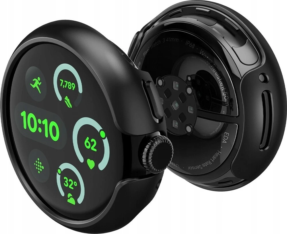 Spigen Thin Fit, juodas - Google Pixel Watch 3/2/1 (41mm)