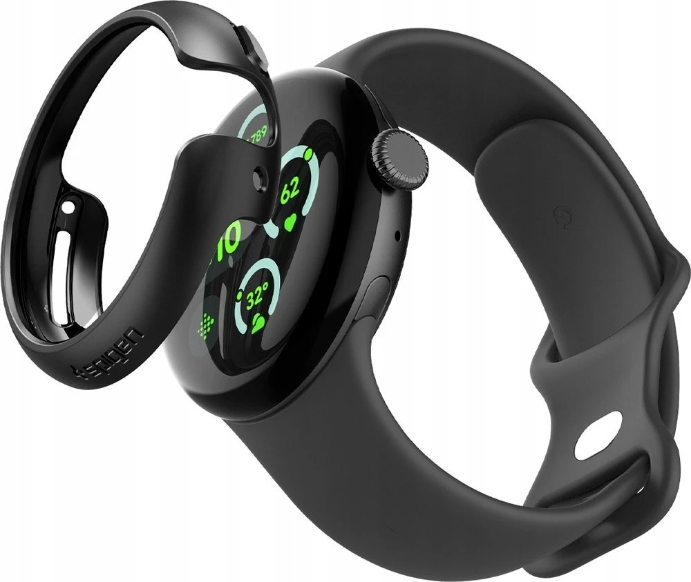 Spigen Thin Fit, juodas - Google Pixel Watch 3/2/1 (41mm)