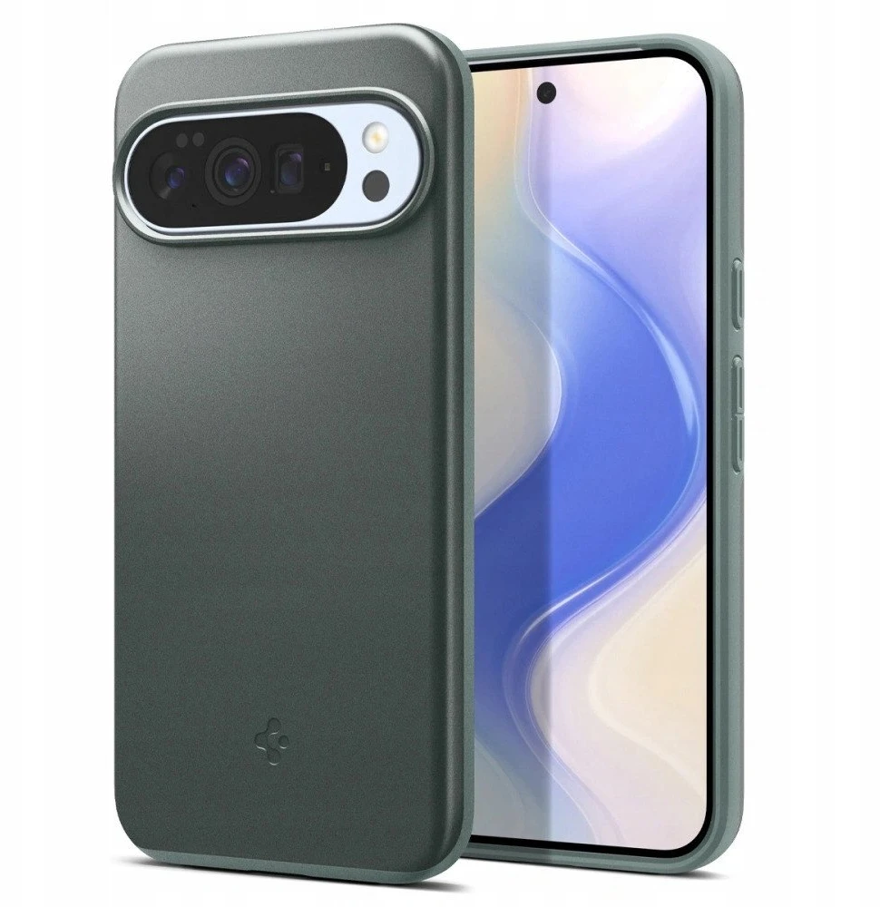 Spigen Thin Fit Mag MagSafe – dėklas skirtas Google Pixel 10 / 10 Pro Sage Žalias