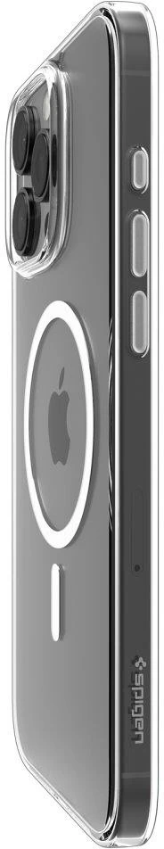 Dėklas Spigen Thin Fit T MagSafe, skaidrus baltas - iPhone 16 Pro