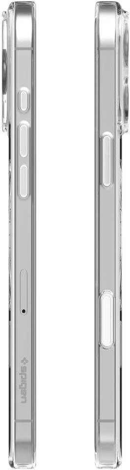 Dėklas Spigen Thin Fit T MagSafe, skaidrus baltas - iPhone 16 Pro